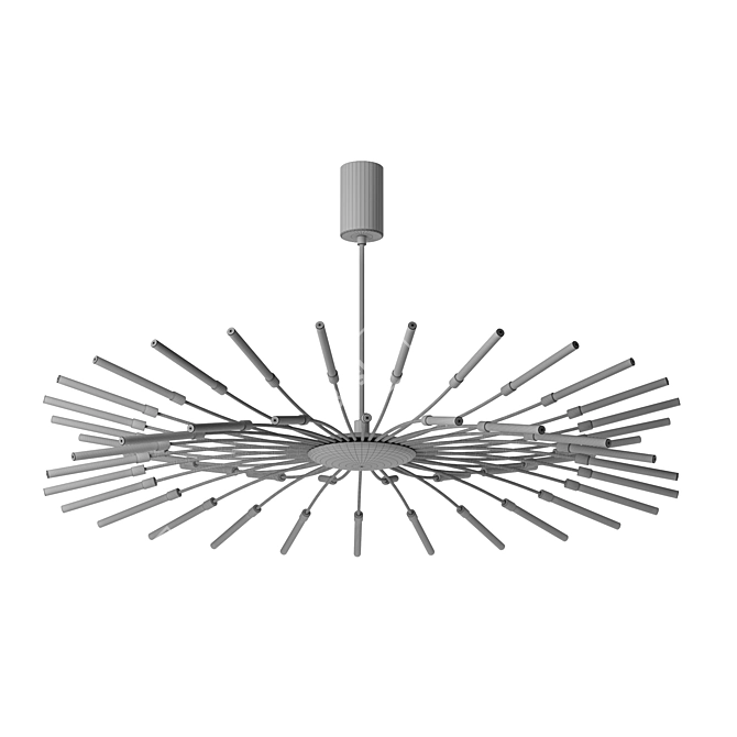 Elegant LED Pendant Lamp Twig 3D model image 3