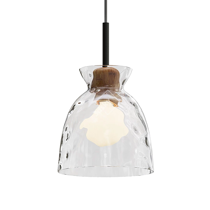 Sleek Glass Art Decor 3D model image 2