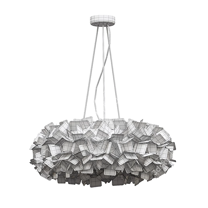 Chic Clizia Pendant Light Fixture 3D model image 4