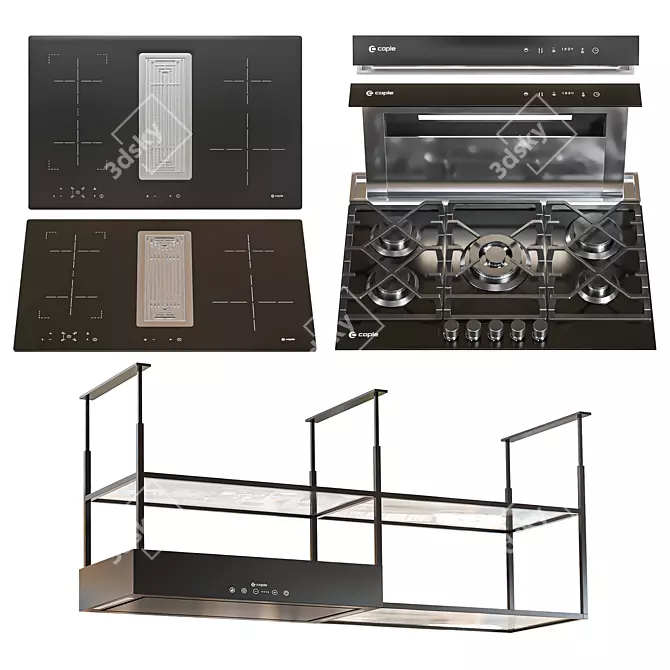 Caple 5-Piece Appliance Set 3D model image 3