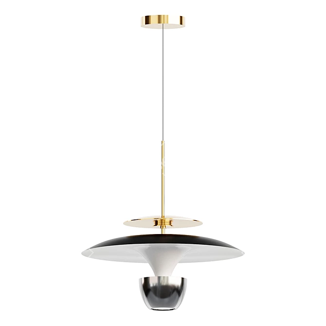 Minimalist Pendant Light Fixture "BERTIL 3D model image 2