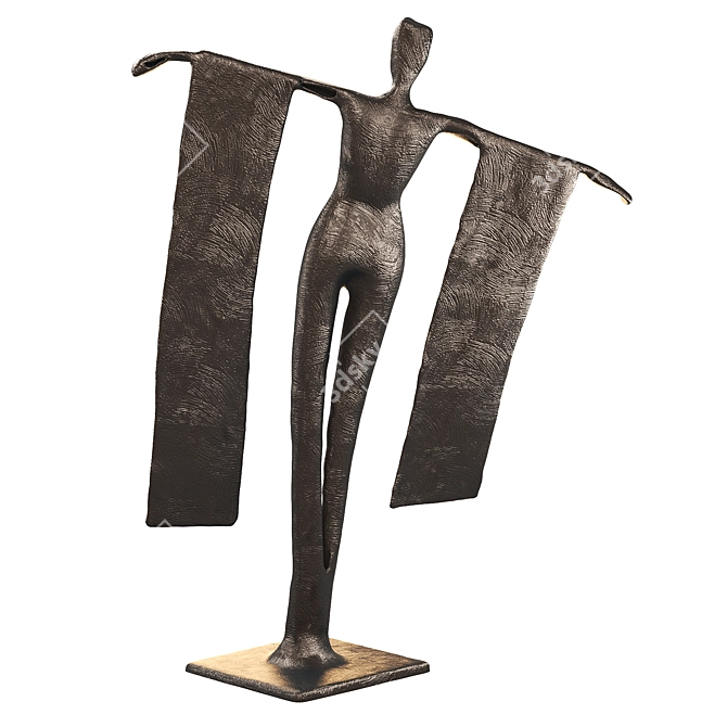 Abstract Female Sculpture in 3D 3D model image 3