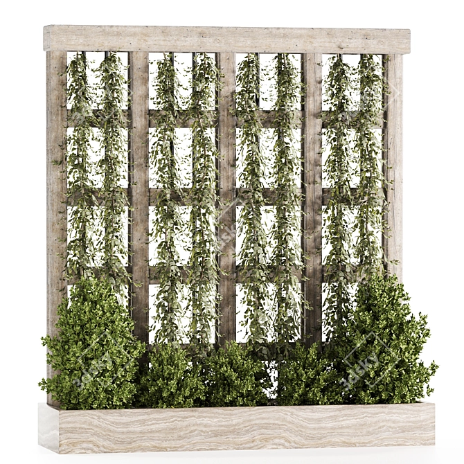  28-Piece Outdoor Plants Set 3D model image 1