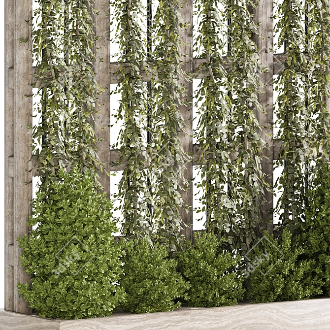  28-Piece Outdoor Plants Set 3D model image 2