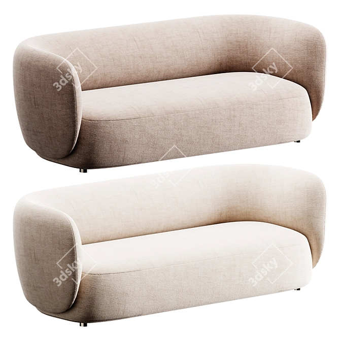 Modern Elegance: Novamobili BLOSSOM Sofa 3D model image 1