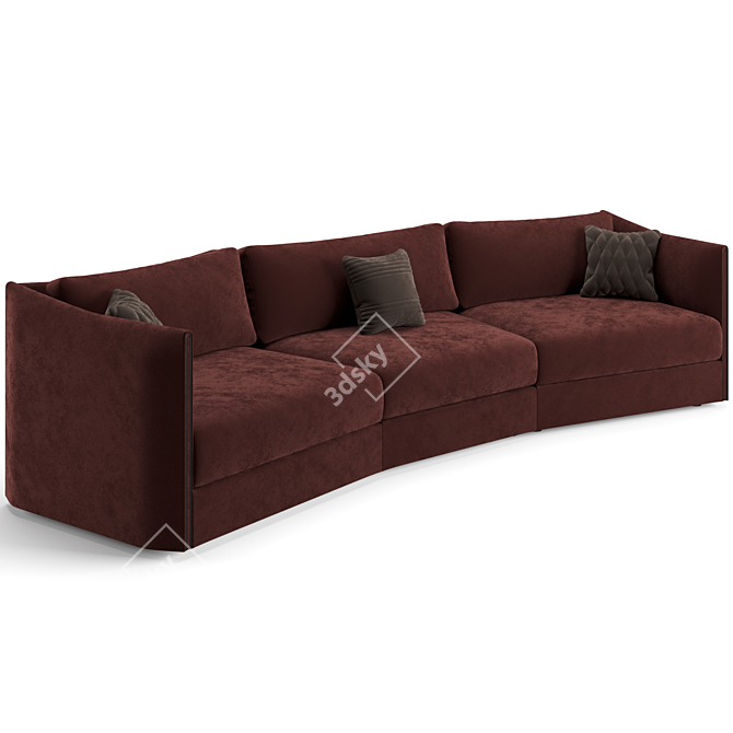 Luxury Trussardi Maryl Sofa 3D model image 2