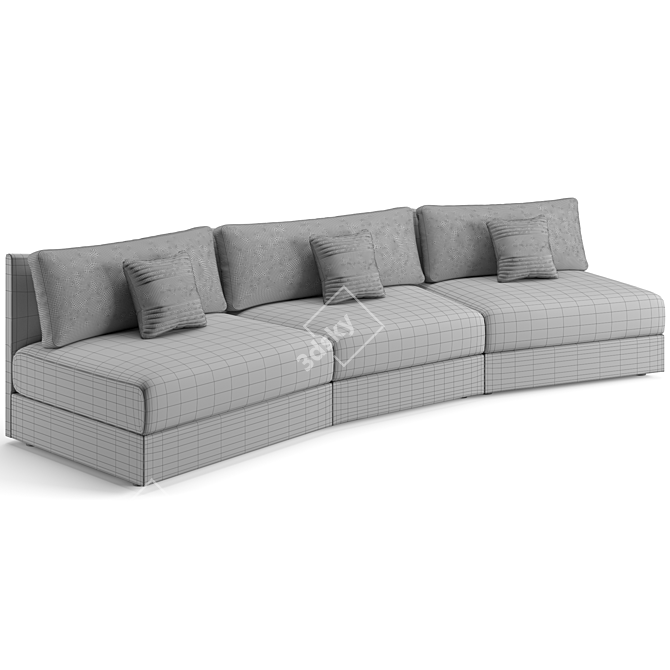 Luxury Trussardi Maryl Sofa 3D model image 6