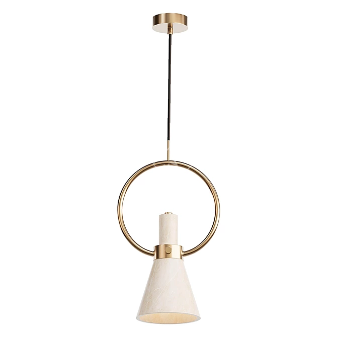 Sleek Pendant Light Fixture 3D model image 3