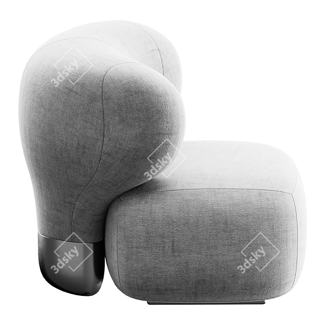 Modern Armchair Seating Beauty 3D model image 2