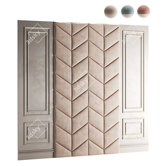 Lika Soft Wall Panel Set 3D model image 1