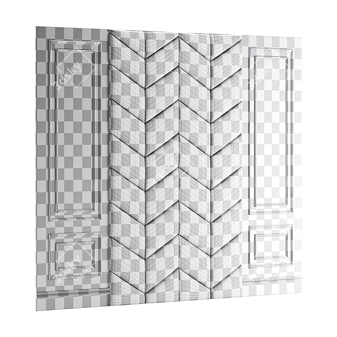 Lika Soft Wall Panel Set 3D model image 4