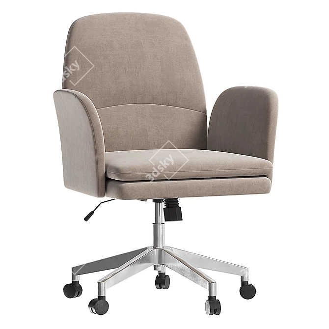 Modern Swivel Office Chair 3D model image 2