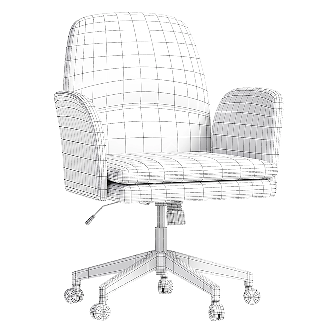 Modern Swivel Office Chair 3D model image 4