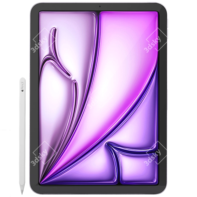 Sleek iPad Air 3D Model 3D model image 6