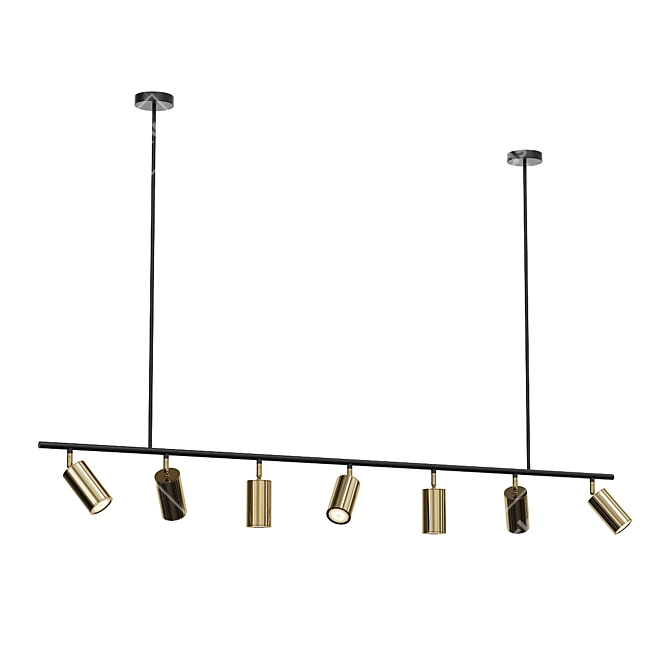 Imperium Loft Pendant Light "Long John 3D model image 3