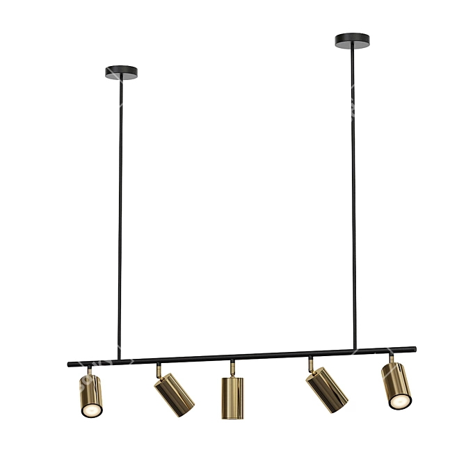 Imperium Loft Pendant Light "Long John 3D model image 4