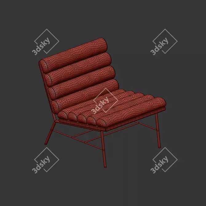 Elegant Sabaitalia Pan Flute Armchair 3D model image 5