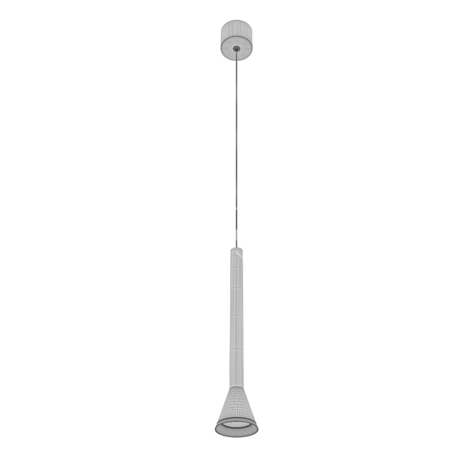 Industrial Metal Pendant Light 10337 3D model image 5