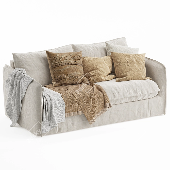 Modern Neva Sofa by Sixpenny 3D model image 2