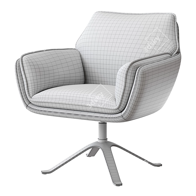 Modern Swivel Desk Chair by Arhaus 3D model image 7