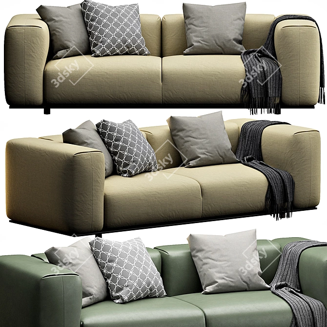 B&B Italia Dambodue Sofa: Contemporary Elegance 3D model image 5