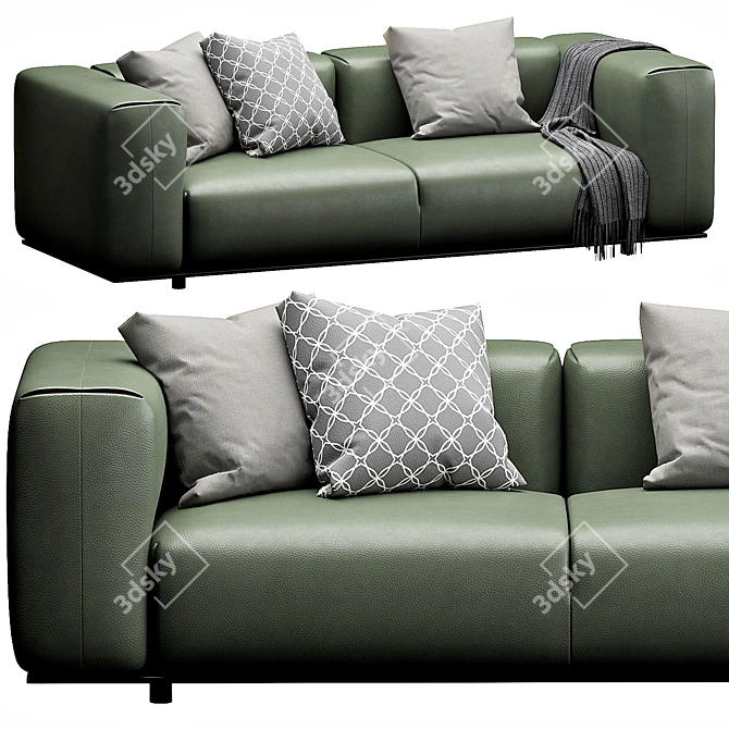 B&B Italia Dambodue Sofa: Contemporary Elegance 3D model image 1