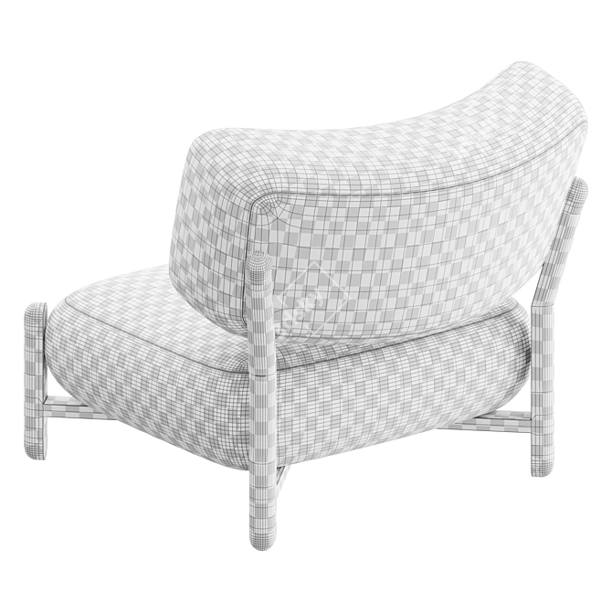 Elegant FO Armchair | Кресло 3D model image 4