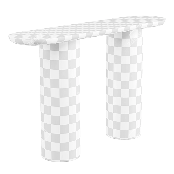 Porto Anchor-inspired Console Table 3D model image 5