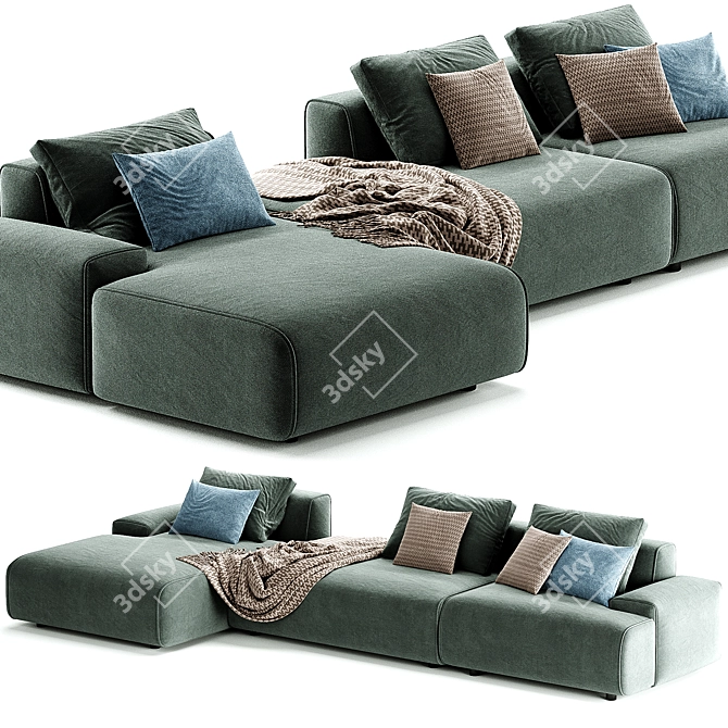 Reni Sleeper Sofa Modern Design 3D model image 5