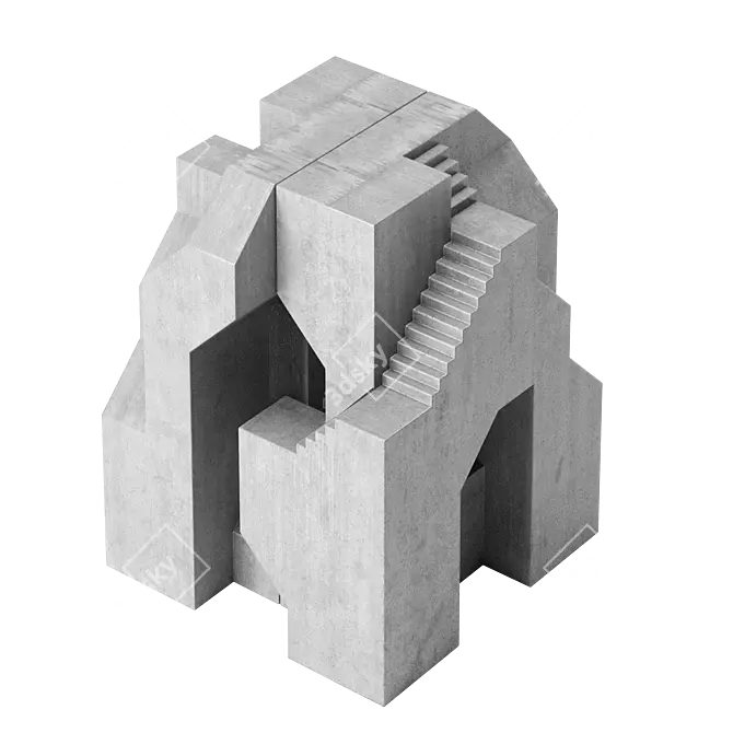 Concrete Sculpture Replica by UMEMOTO 3D model image 3