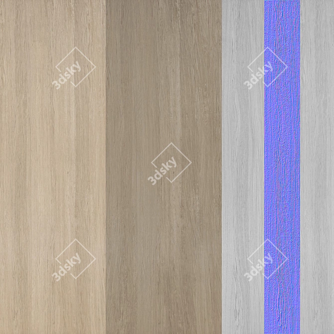 Seamless 4K Wood Texture Set 3D model image 2