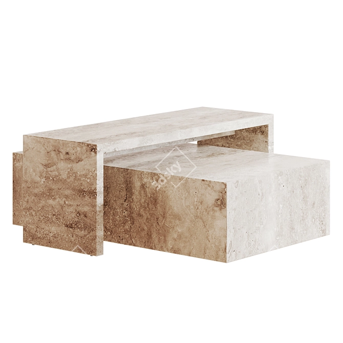 Norm Architect Plinth Coffee Table 3D model image 5