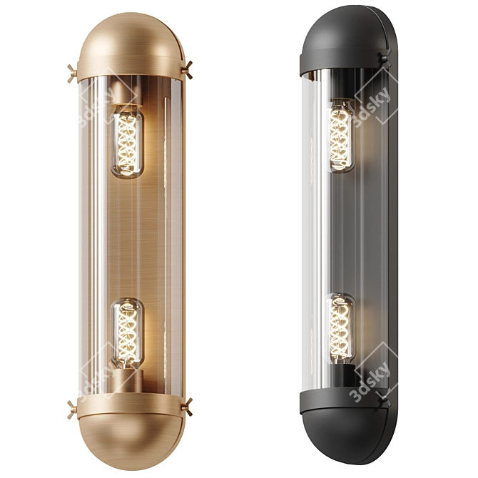 Modern Vintage Urban Lighting Elegance 3D model image 1
