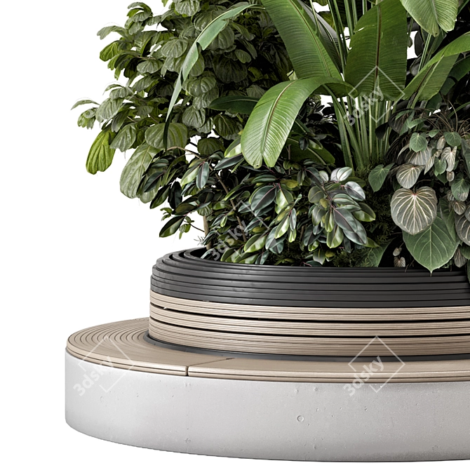 Outdoor Bush and Tree Set 3D model image 2