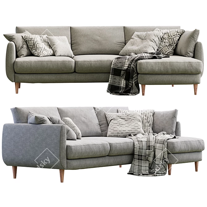 Contemporary Smedstorp Sofa - Versatile Modern Design 3D model image 3