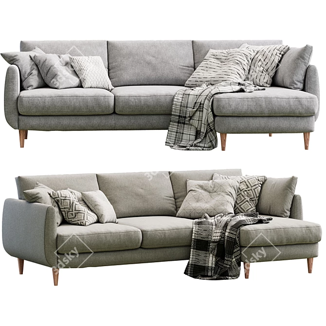 Contemporary Smedstorp Sofa - Versatile Modern Design 3D model image 4