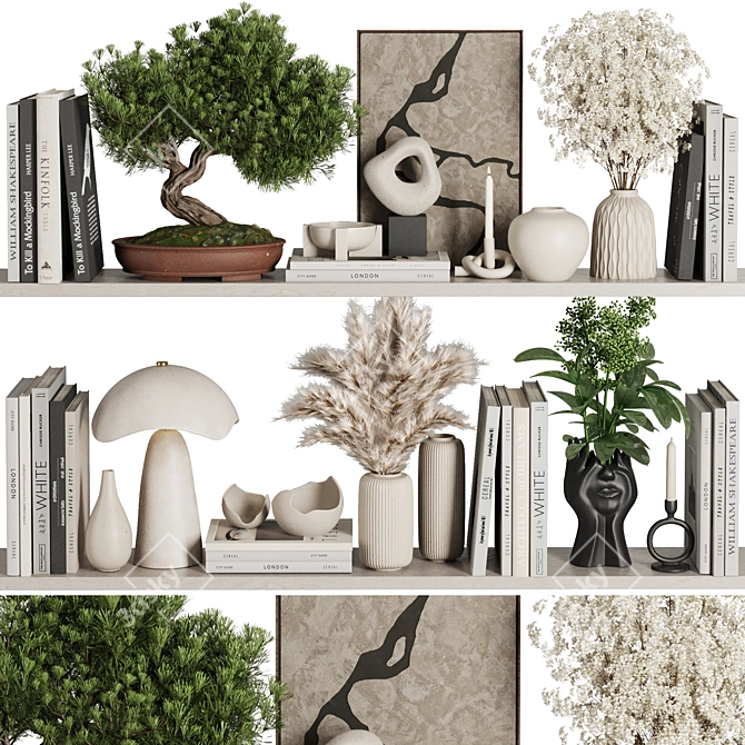 Modern Decorative Set 2016 3D model image 1