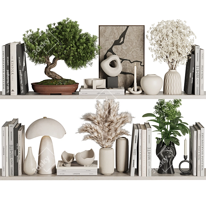 Modern Decorative Set 2016 3D model image 2