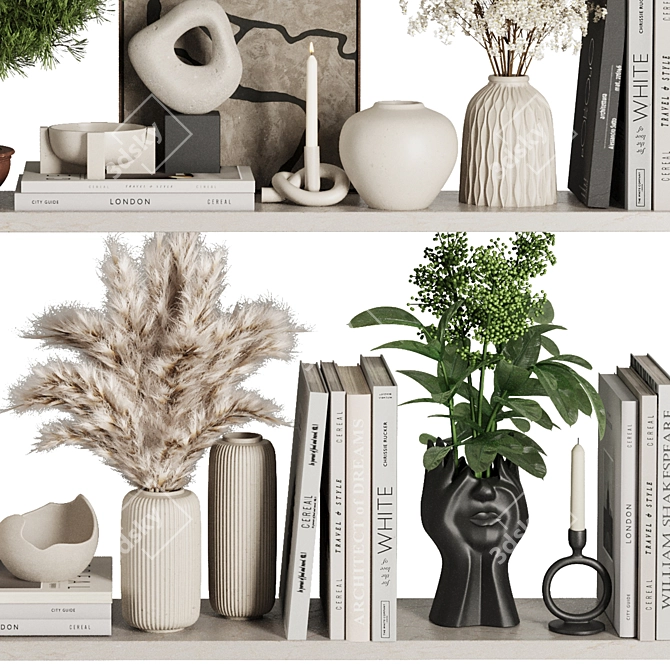 Modern Decorative Set 2016 3D model image 4