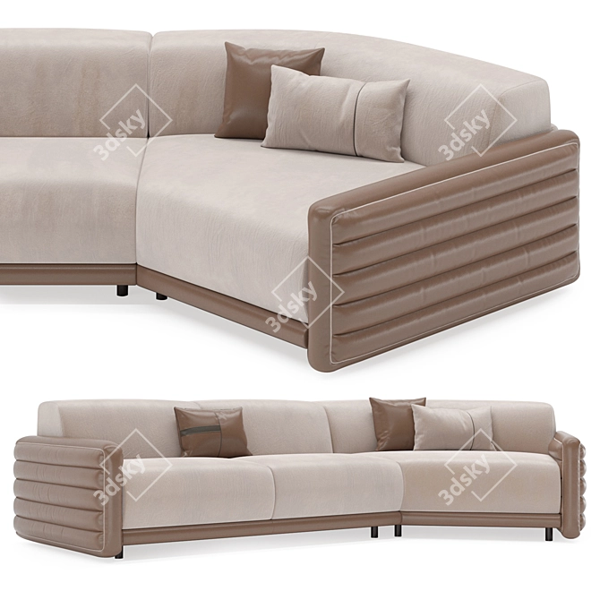 Penelope Fold-Out Sofa Bed 3D model image 1