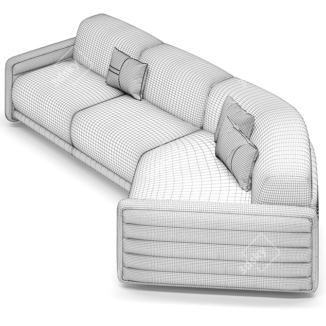 Penelope Fold-Out Sofa Bed 3D model image 5