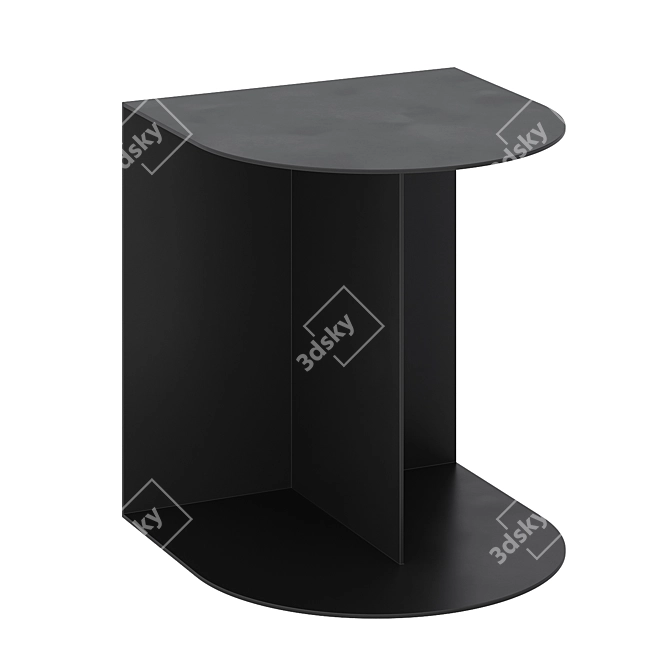 Modern Black Forrest Side Table 3D model image 2