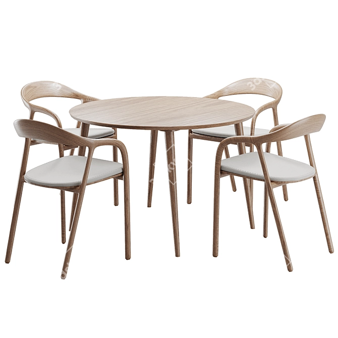 Modern Dining Set, 2016 Design 3D model image 5