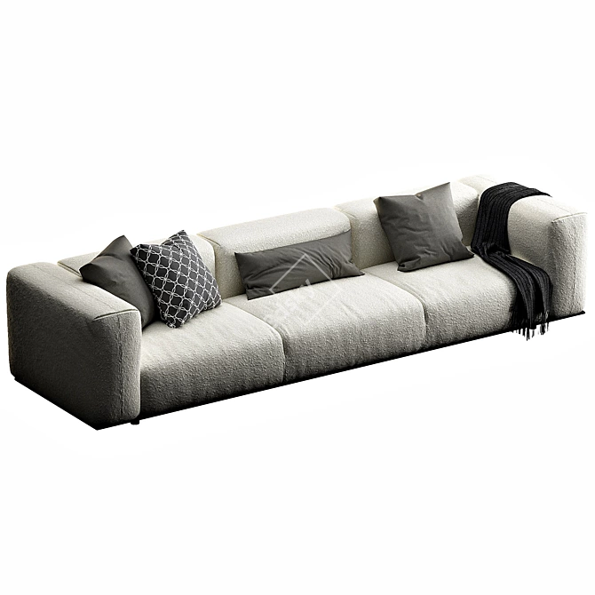 Elegant B&B Italia Sofa 3D model image 2