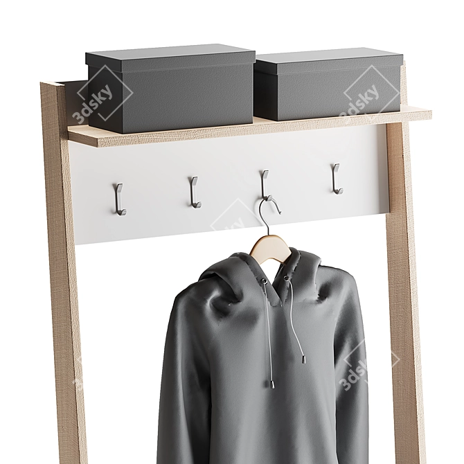 Modern Melva Entryway Set 3D model image 4