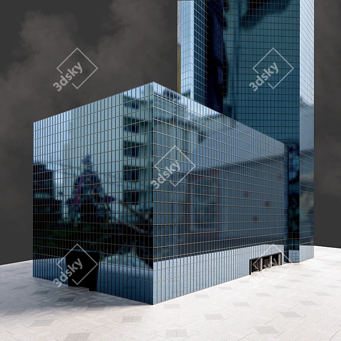 Architectural Skyscraper 3D Model 3D model image 3