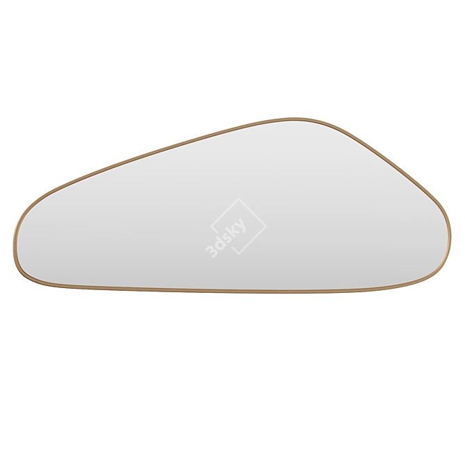 Modern Asymmetrical Wall Mirror 3D model image 1