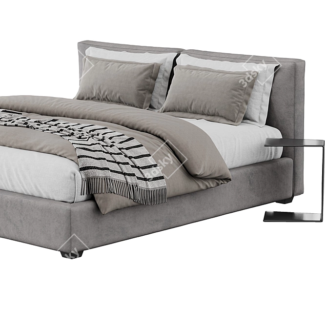 Frigerio Tiberio Bed: Stunning Modern Design 3D model image 5