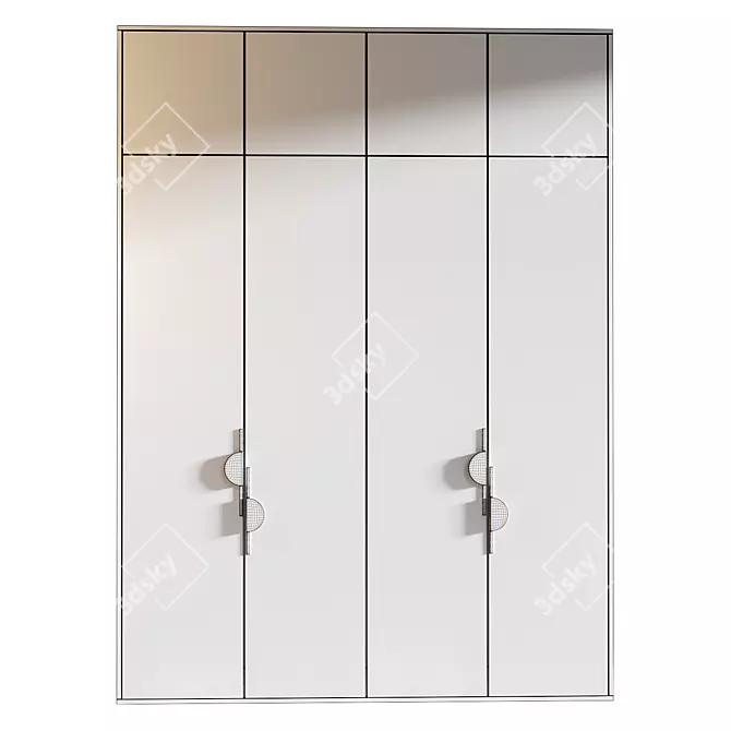 Model 335 Wardrobe: Sleek Design 3D model image 3