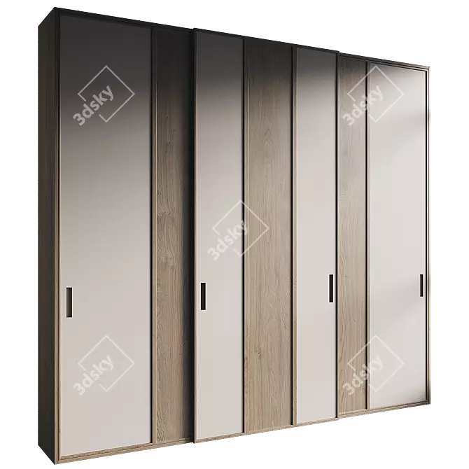 Modern Model Wardrobe 336 Display 3D model image 2